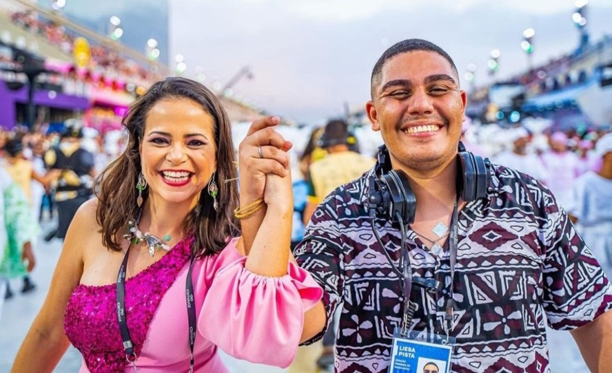 Annik Salmon e Guilherme Estevão, carnavalescos da Mangueira