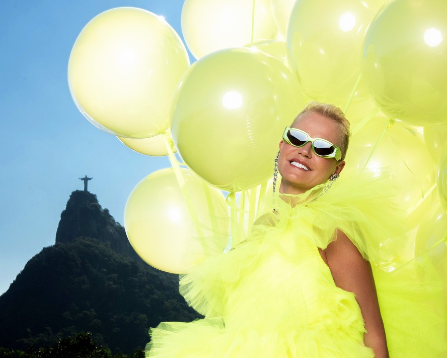 Xuxa, grande atração do festival Universo Spanta, em ensaio para o Rio Show