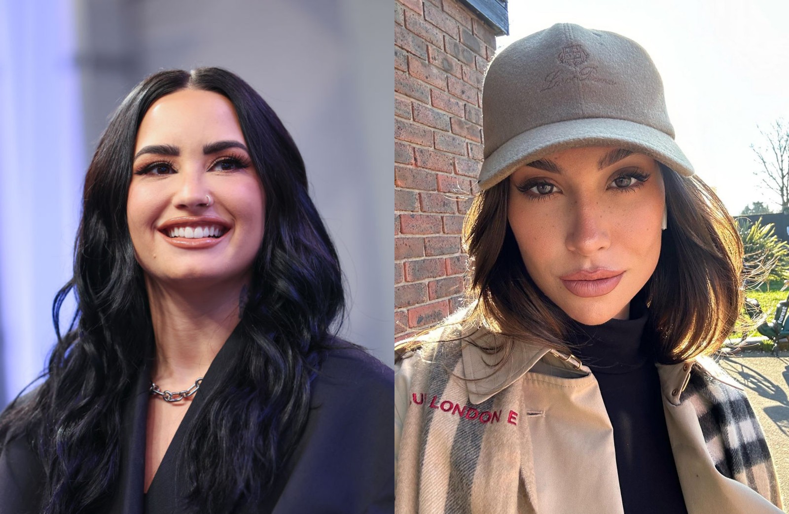 Demi Lovato e Bianca Andrade foram comparadas por fãs — Foto: Getty Images/Instagram