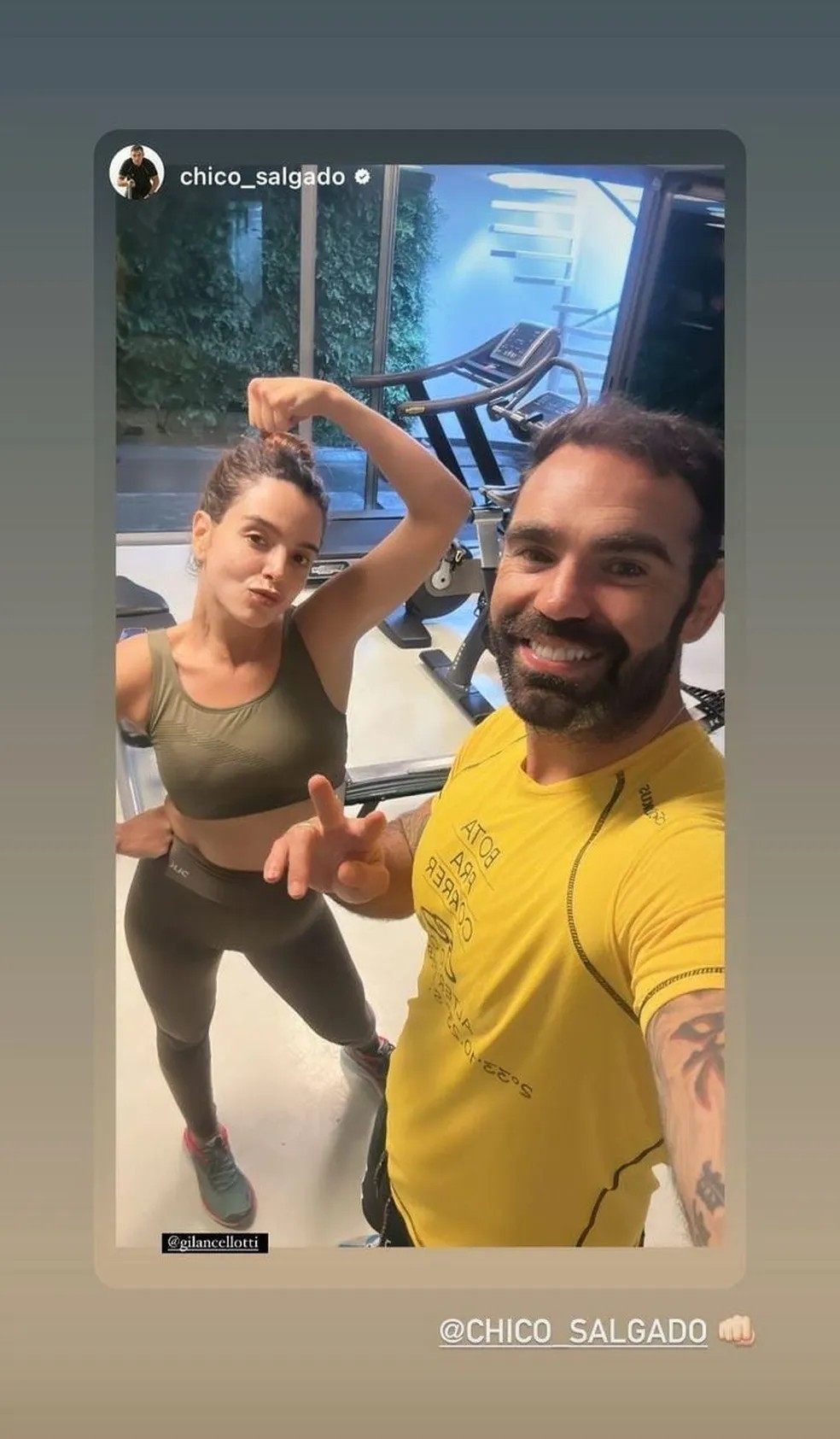 Giovanna Lancelotti e Chico Salgado — Foto: Reprodução: Instagram