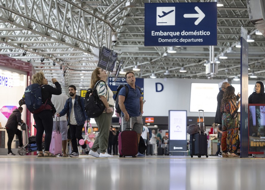 Movimento no aeroporto do Galeão, na Ilha do Governador