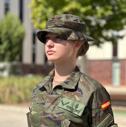 Princesa Leonor inicia o serviço militar no Exército espanhol — Foto: Divulgação/Casa Real de España