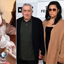 Aos 79 anos, Robert de Niro viu nascer seu sétimo filho — a pequena Gia —, fruto de seu relacionamento com a instrutora de tai chi Tiffany Chen — Foto: Divulgação e Reprodução/Instagram