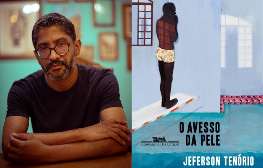 Jeferson Tenório e a capa do livro 'O avesso da pele'