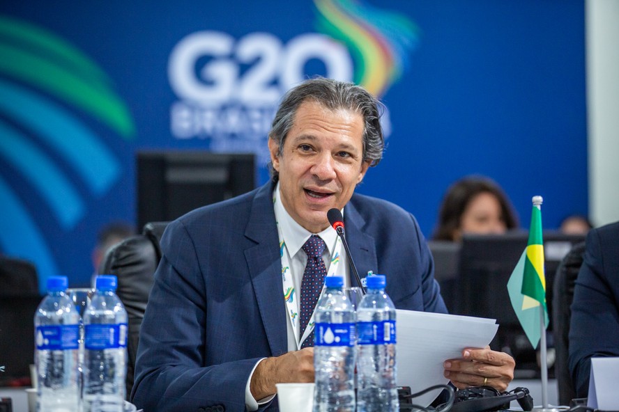 Haddad em abertura de reunião de ministros de Finanças e presidentes de bancos centrais do G20