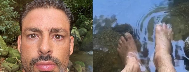 Cauã Reymond tem mergulhado no trabalho e teve dias de folga em meio à natureza — Foto: Reprodução/Instagram
