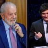 Os presidentes Lula e Milei se posicionaram a favor da democracia na Bolívia - Brenno Carvalho/O Globo e Luis Robayo/AFP