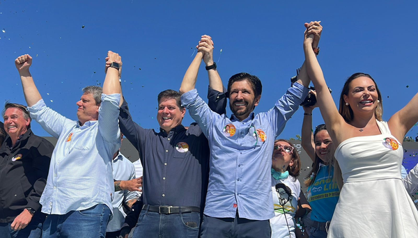 Nunes lança candidatura à reeleição em São Paulo ao lado de Bolsonaro e Tarcísio 