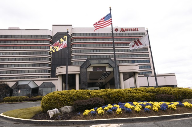 Um hotel da rede Marriott em Baltimore, Maryland, nos Estados Unidos