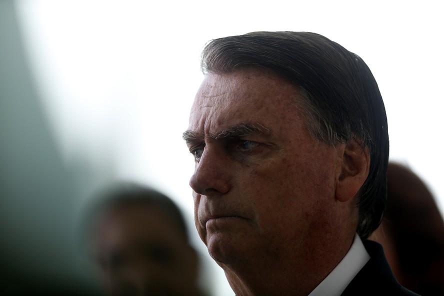 O presidente Jair Bolsonaro, no Palácio da Alvorada