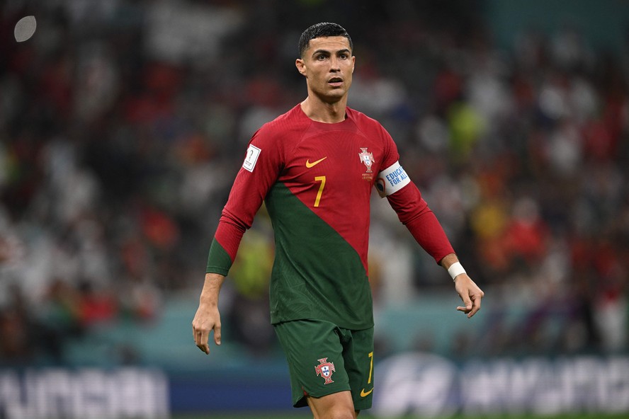 Cristiano Ronaldo em campo pela seleção portuguesa