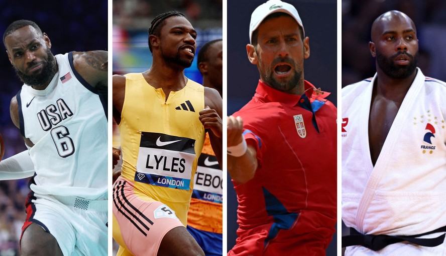 LeBron James, Noah Lyles, Djokovic e Teddy Rinner