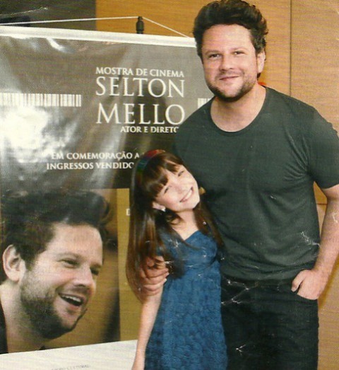 Larissa começou cedo no cinema também, atuando em 'O palhaço', com Selton Mello, em 2011 — Foto: Reprodução