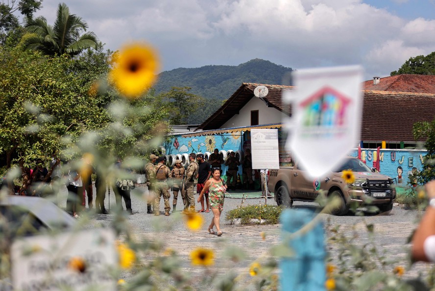 Fachada de creche de Blumenau onde ocorreram ataques