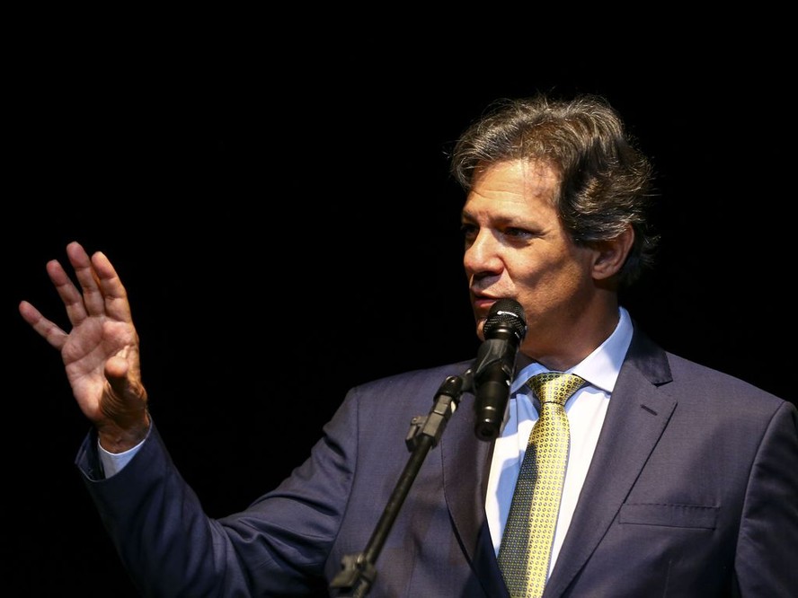 O ministro da Fazenda, Fernando Haddad