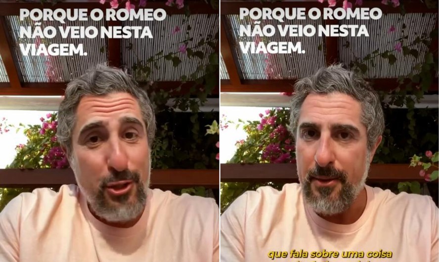 Marcos Mion explica porque não levou o filho Romeo em sua última viagem