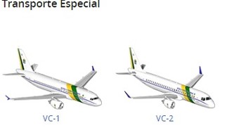 Aeronaves presidenciais — Foto: Reprodução/FAB