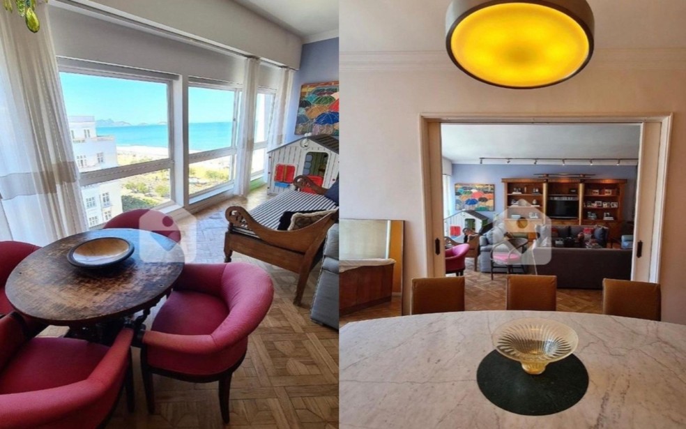 Fotos do apartamento de Maitê Proença no Rio de Janeiro — Foto: Reprodução Instagram