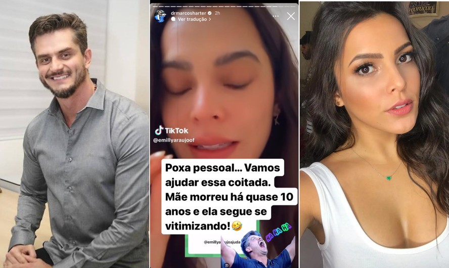 Ex-BBB Marcos Harter debocha do desabafo de Emilly Araújo sobre perder casa com enchente no RS