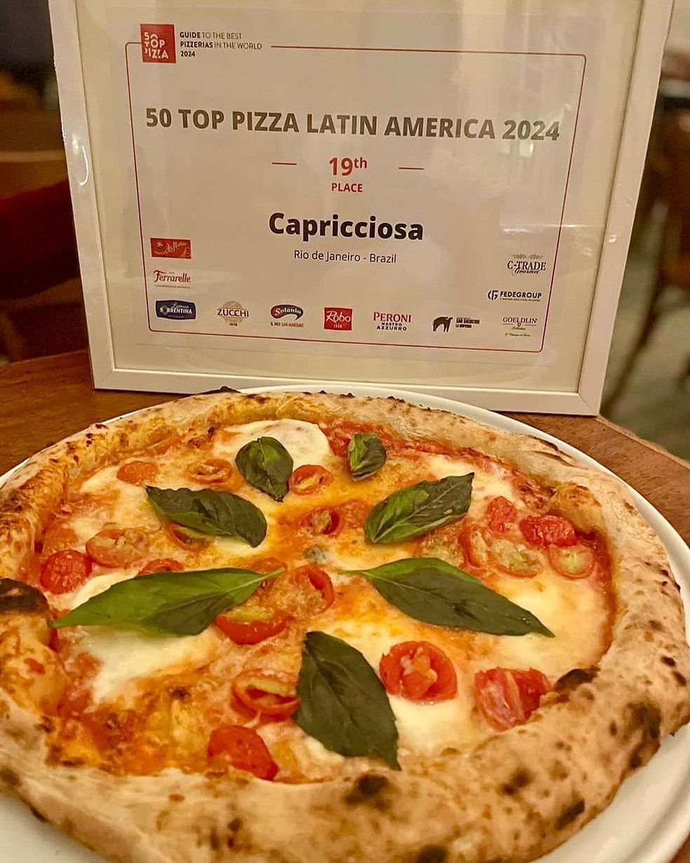 Capricciosa está entre as 20 melhores pizzas da América Latina — Foto: Reprodução/Instagram