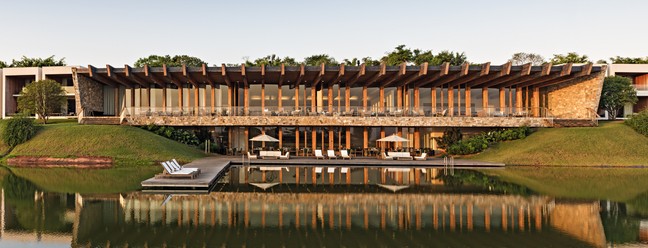 O hotel Fasano Boa Vista, localizado no interior de São Paulo — Foto: Reprodução