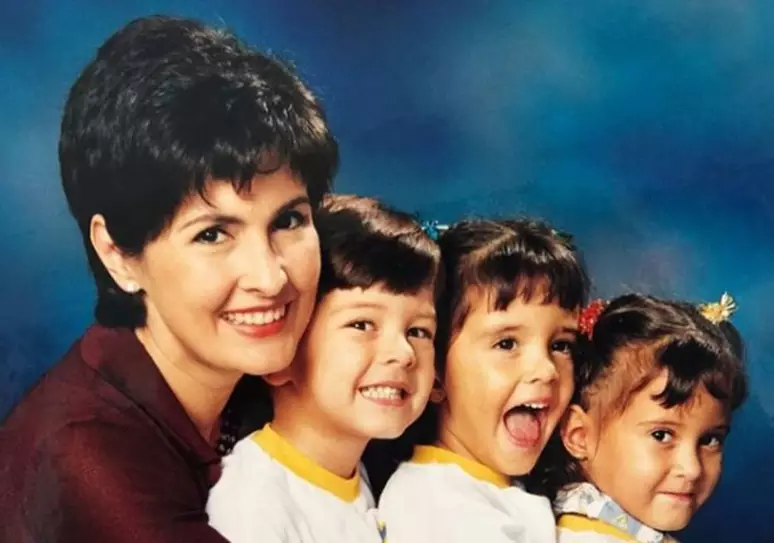 Fátima Bernardes e trigêmeos — Foto: Reprodução / Instagram