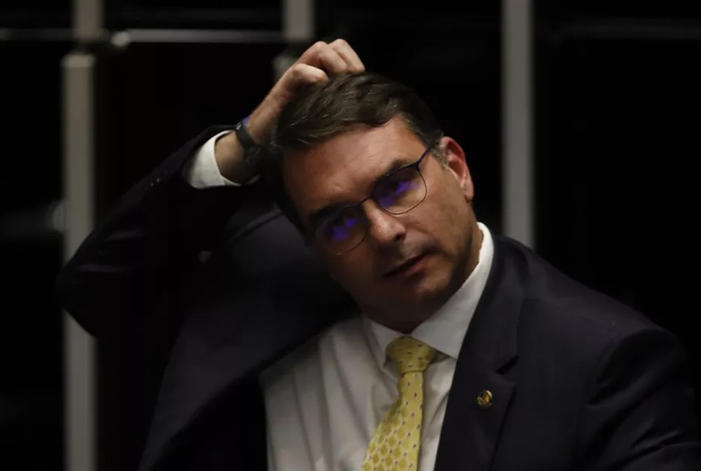 Senador Flavio Bolsonaro (PL-RJ) — Foto: Cristiano Mariz /Agência O Globo