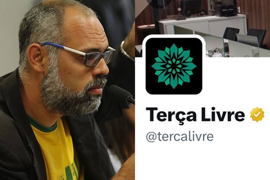 Allan dos Santos e o novo selo de verificação dourado do 'Terça Livre' no X