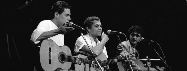 Chico Buarque, Paulinho da Viola e Caetano Veloso — Foto: Athayde dos Santos / Agência O Globo