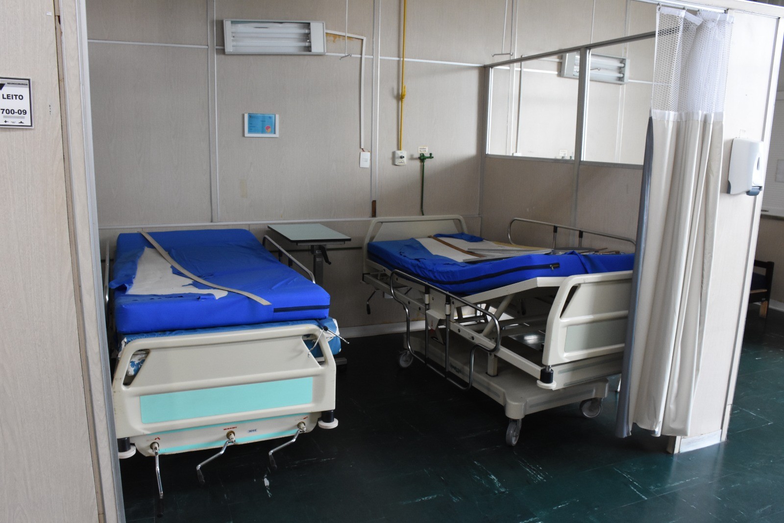 Leitos de enfermaria fechados por falta de equipamentos no Hospital Federal dos Servidores  — Foto: Reprodução relatório 