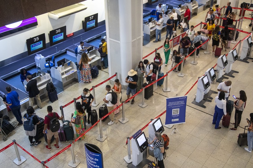 O aeroporto Santos Dumont no Rio de Janeiro