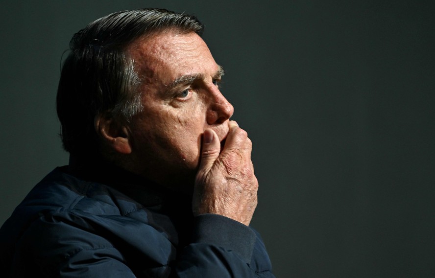 O ex-presidente Jair Bolsonaro, indiciado pela PF no caso das joias sauditas