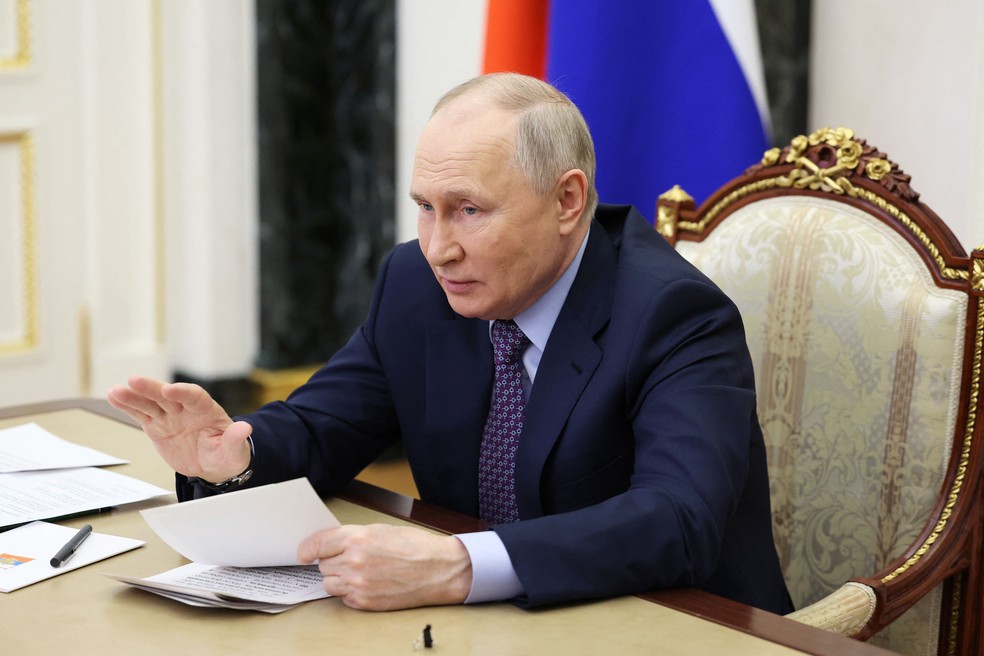 Presidente da Rússia, Vladimir Putin — Foto: Aleander Kazakov / Pool / AFP