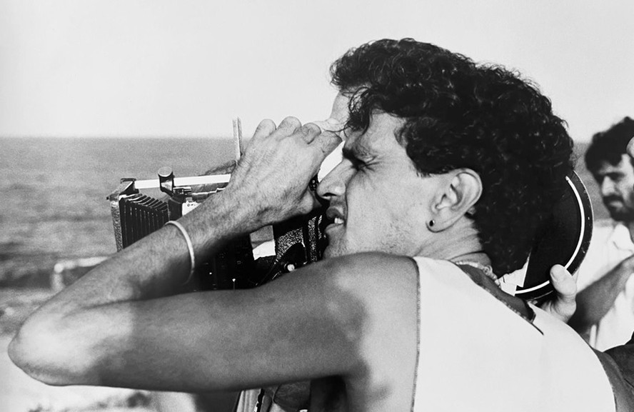 Caetano durante filmagem de “Cinema falado”, de 1986: sem frustração por ser diretor de um filme só