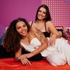 Pitel e Fernanda no cenário de 'Na cama com Pitanda' - Juliana Coutinho/Divulgação