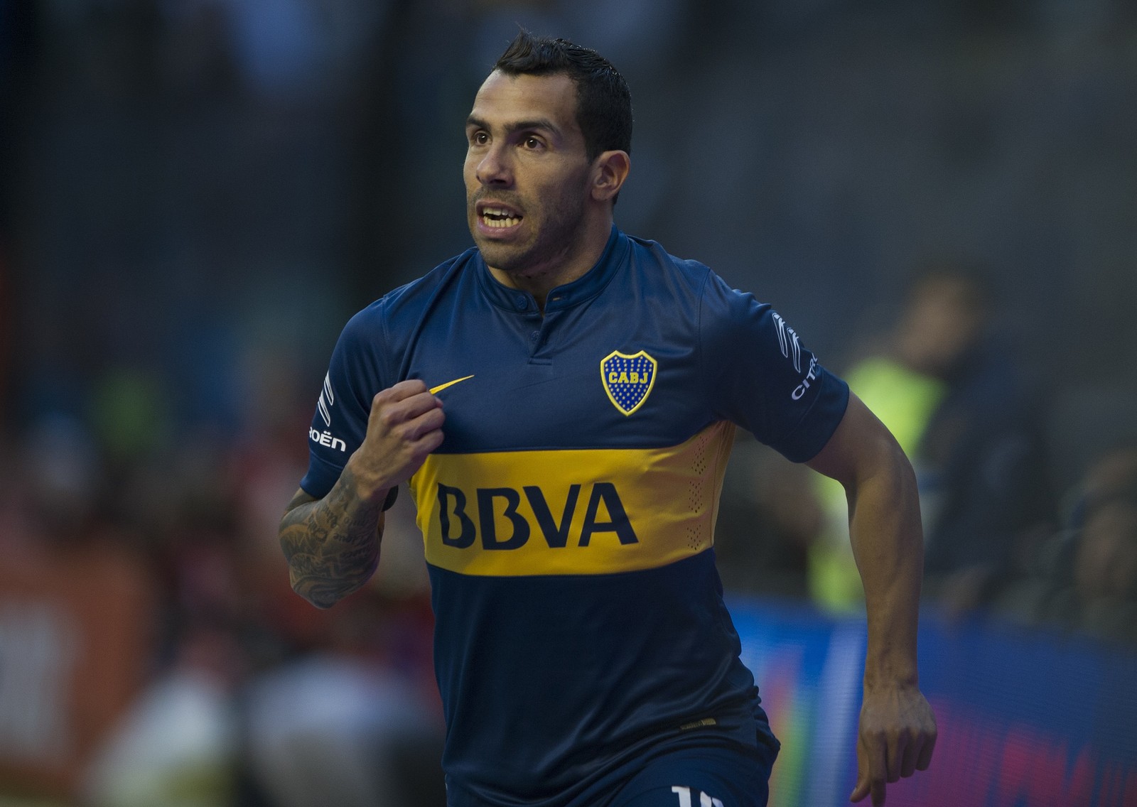 Após passagem por Manchester United, City e Juventus, Tévez retornou ao Boca Juniors, em 2015, e encerrou sua carreira no clube em 2021  — Foto: AFP PHOTO/ALEJANDRO PAGNI