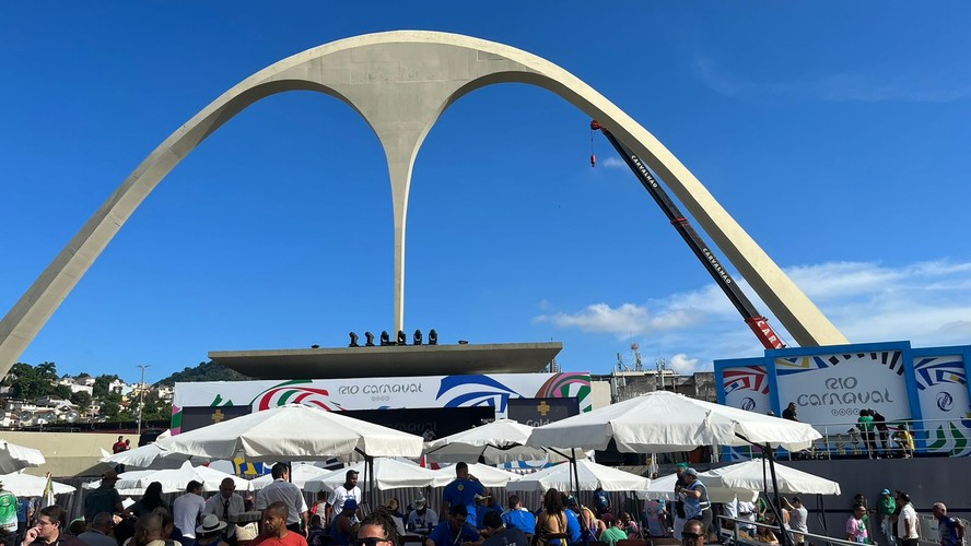 Sambódromo na apuração do carnaval 2023