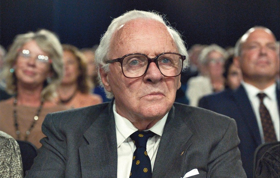 O ator Anthony Hopkins, que interpreta Nicholas Winton no cinema — Foto: Reprodução