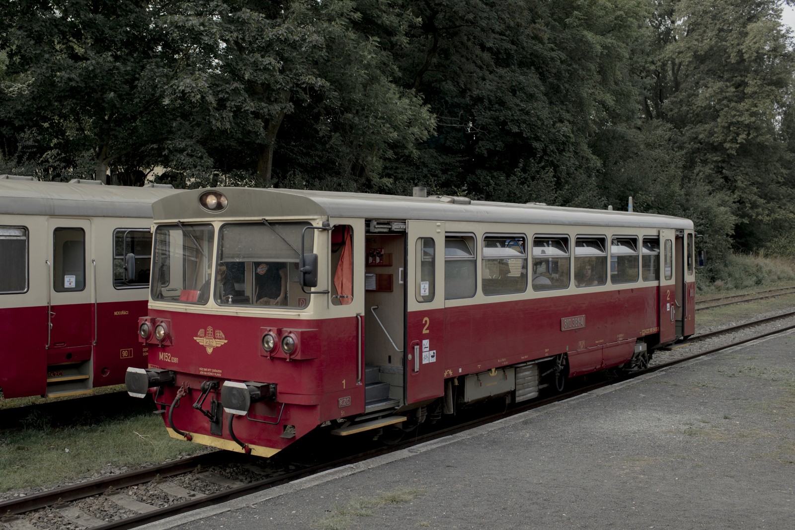 Um vagão de trem na linha de trem Decín-Rumburk na República Tcheca — Foto: Emile Ducke/The New York Times