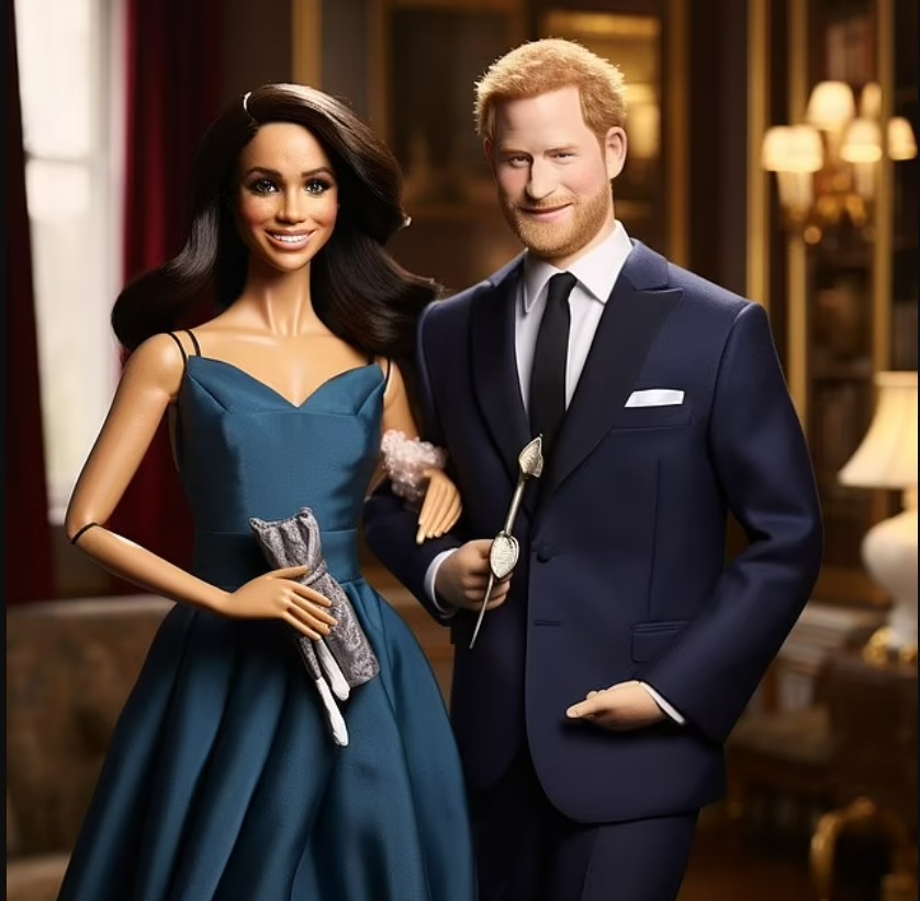 Meghan Markle e príncipe Harry — Foto: Storial.Media