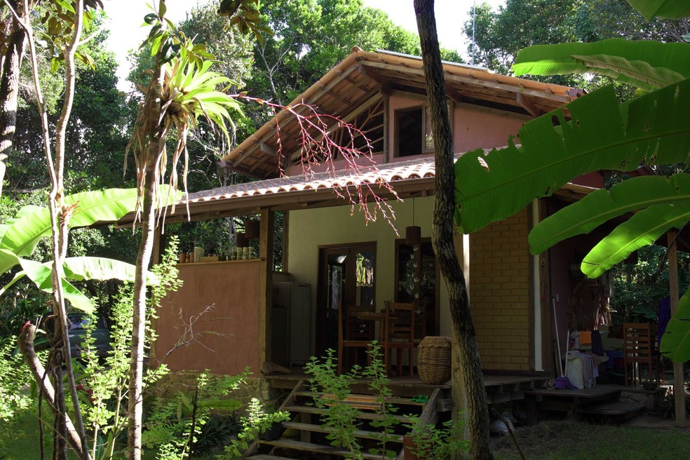 Casa em bioconstrução de Caio Martins — Foto: Divulgação