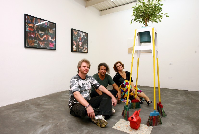  Marcio Botner, Ernesto Neto, Laura Lima: os sócios por traz da Gentil Carioca — Foto: Marcos Ramos