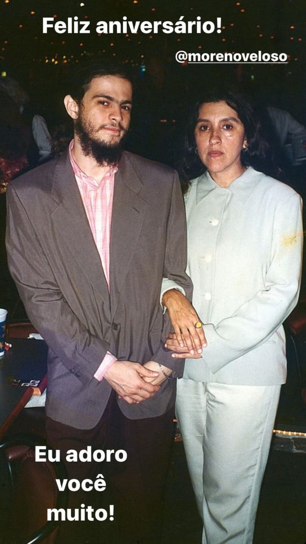 Moreno Veloso e Regina Casé — Foto: Reprodução