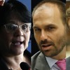 Eduardo Bolsonaro: aulas on-line com Damares Alves, Nikolas Ferreira e outros bolsonaristas - Jorge William e Karoline Barreto/Ag. O Globo