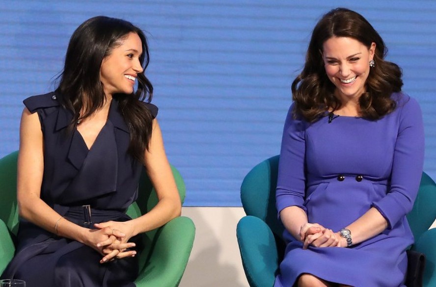 Meghan e Kate em 2018, quando as duas ainda se falavam