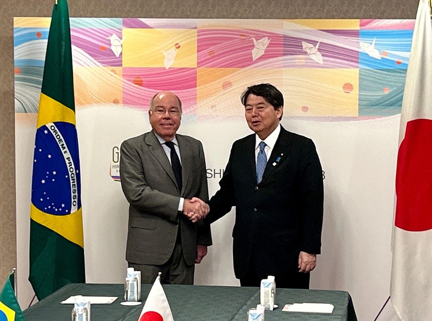 Chanceler Mauro Vieira reúne-se com ministro das Relações Exteriores do Japão, Yoshimasa Hayashi