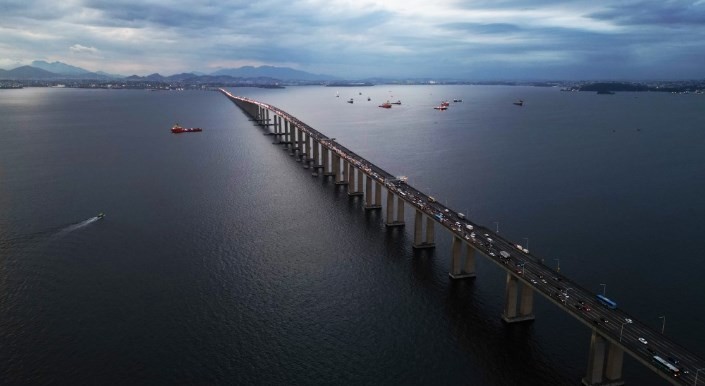 50 anos da Ponte Rio-Niterói — Foto: Custódia Coimbra