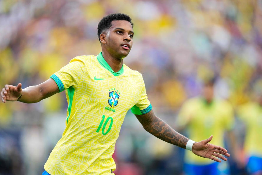 Rodrygo fez o gol da seleção brasileira no empate por 1 a 1 com os EUA