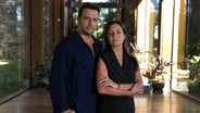 Adriana Esteves e Rodrigo Lombardi surgem em primeira imagem da trama