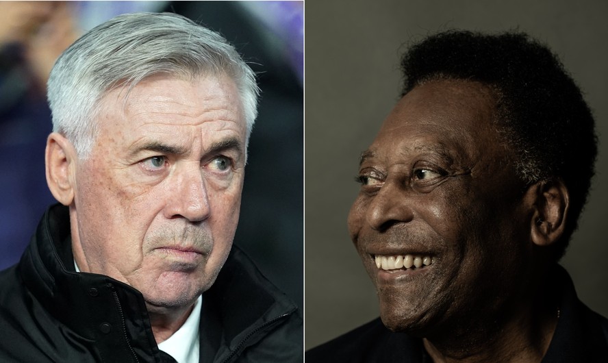 Ancelotti e Pelé.